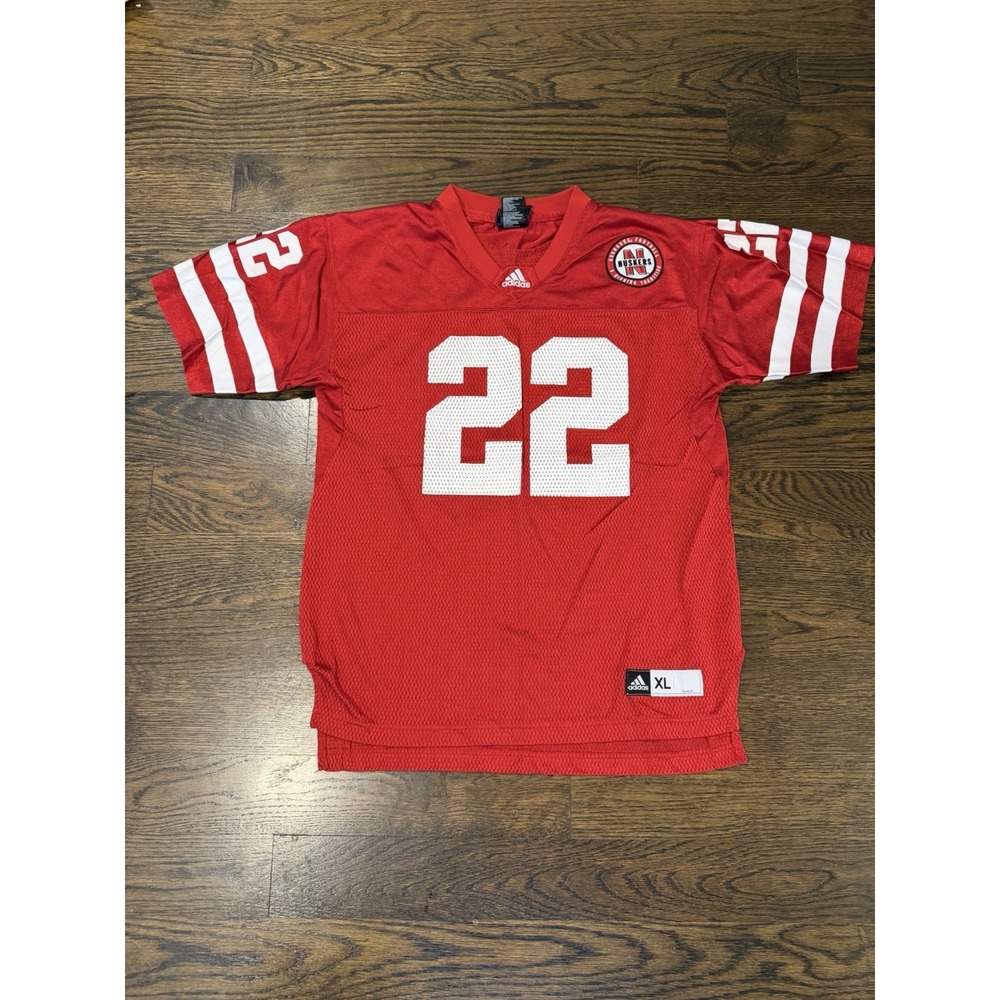 Adidas Nebraska Huskers Football Jersey Kids XL Youth Size #22 NCAA